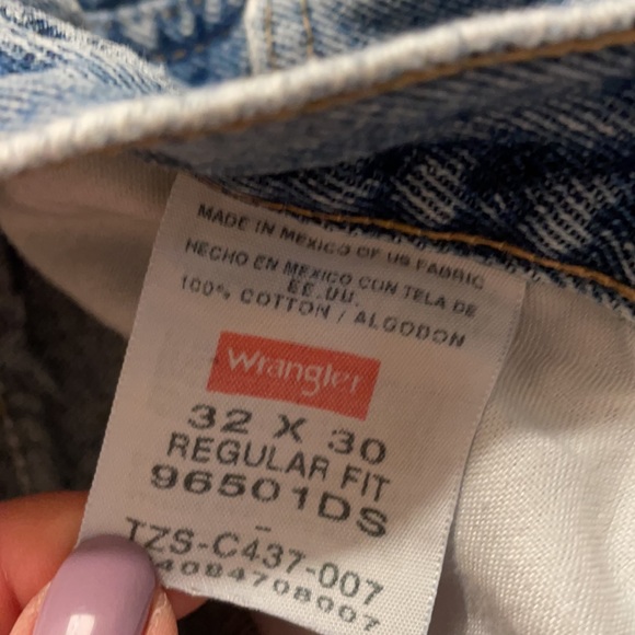 VINTAGE WRANGLER Denim Cutoff Shorts Hi-Rise - Picture 6 of 6